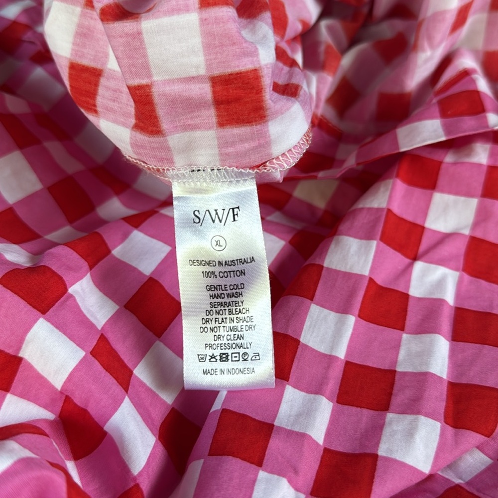 SALE! S/W/F Gingham Maxi Dress Anthropologie $408 - Picture 14 of 14